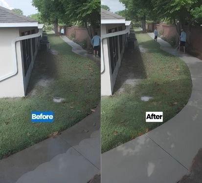 before and after Commercial washing